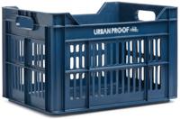 UrbanProof Fietskrat Recycled 30 liter polypropyleen donkerblauw - thumbnail