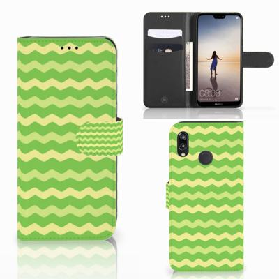 Huawei P20 Lite | Telefoon Hoesje | Waves Green