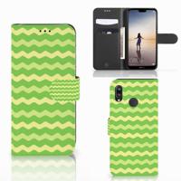 Huawei P20 Lite | Telefoon Hoesje | Waves Green