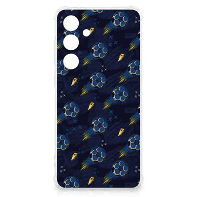 Doorzichtige Silicone Hoesje voor Samsung Galaxy S24 FE Voetbal