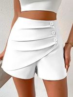 Casual Loose Buttoned Shorts - thumbnail