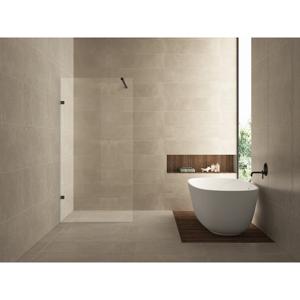 Inloopdouche Wiesbaden Less | 60x200 cm | Nano-coating | Incl.Schanierset | Helder glas | Mat zwart