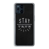 Stay true: Oppo Find X3 Transparant Hoesje