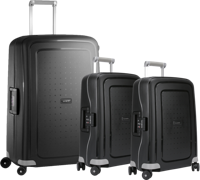 Samsonite S'cure Spinner 55+75+55cm Black kofferset