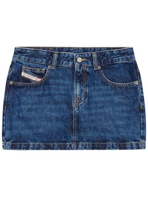 Diesel minijupe en jean De-Ron à taille basse - Bleu