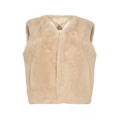 Maicazz - Beige | Dames | Gilet | Beige | XL | regular | Kamst mode Maicazz - Beige | Dames | Gilet | Beige | XL | regular | Kamst mode