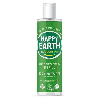 Happy Earth Pure deodorant spray cucumber matcha refill