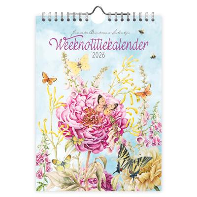 Janneke Brinkman Weeknotitiekalender 2026 Pioen