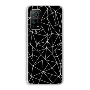 Geometrische lijnen wit: Xiaomi Mi 10T 5G Transparant Hoesje