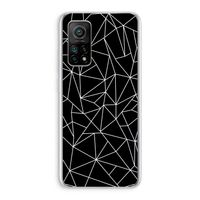 Geometrische lijnen wit: Xiaomi Mi 10T 5G Transparant Hoesje