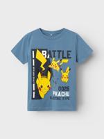 Name it zomer shirt jongens - blauw - pokemon - Nkmjemil