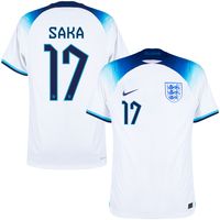 Engeland Dri-Fit ADV Match Shirt Thuis 2022-2023 + Saka 17