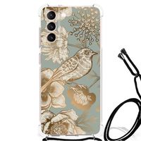 Case voor Samsung Galaxy S21 FE Vintage Bird Flowers - thumbnail