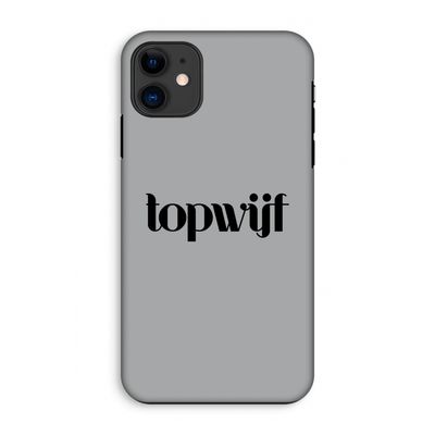 Topwijf Grijs Zwart: iPhone 11 Tough Case