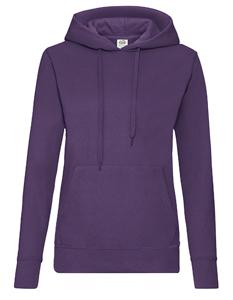 Fruit Of The Loom F409 Ladies´ Classic Hooded Sweat - Purple - XXL