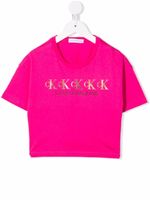 Calvin Klein Kids t-shirt à logo imprimé - Rose - thumbnail