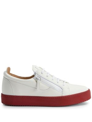 Giuseppe Zanotti baskets Frankie en cuir - Blanc