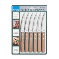 Amefa pizza/steak messenset 6-delig