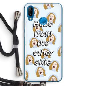 Hello: Huawei P20 Lite Transparant Hoesje met koord