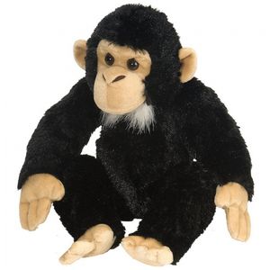 Pluche knuffel chimpansee 30 cm   -