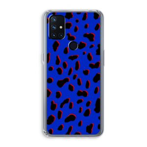 Blue Leopard: OnePlus Nord N10 5G Transparant Hoesje