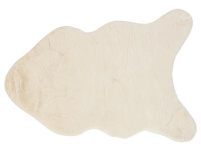 LIVARNO home Tapijt van imitatiebont 60 x 90 cm (Crème)