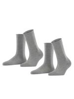 Esprit - 2p Socks - Basic Pure - grijs, Maat:35-38