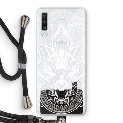Oh Deer: Samsung Galaxy A70 Transparant Hoesje met koord