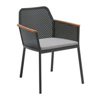Galena dining stoel midnight grey mesh - Oosterik home