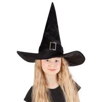 Verkleed heksenhoed - zwart - voor kinderen - Halloween hoofddeksels Verkleed heksenhoed - zwart - voor kinderen - Halloween hoofddeksels