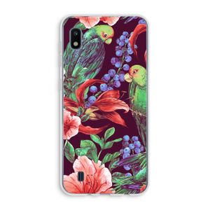Papegaaien: Samsung Galaxy A10 Transparant Hoesje