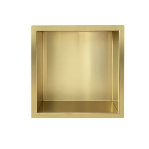 Inbouwnis BWS Incorporado 30x30x7 cm Geborsteld Messing Goud