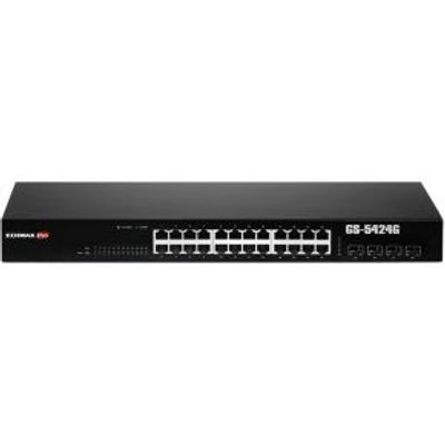 Edimax GS-5424G Managed Gigabit Ethernet (10/100/1000) 1U Zwart netwerk-switch