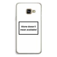 Alone: Samsung Galaxy A3 (2016) Transparant Hoesje