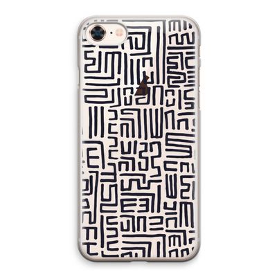 Moroccan Print: iPhone 8 Transparant Hoesje
