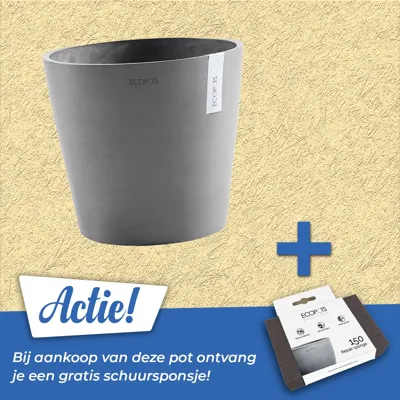 Pot amsterdam d25cm grijs