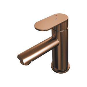 Wastafelmengkraan Brauer Copper Edition Coldstart Opbouw Laag Platte Hendel Geborsteld Koper PVD Brauer