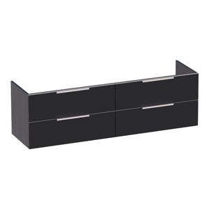 Sanituba EVO onderkast 160cm black wood