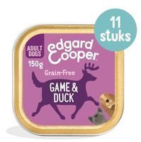 Edgard & Cooper Wild & Eend hond natvoer kuipjes 11 x 150gr