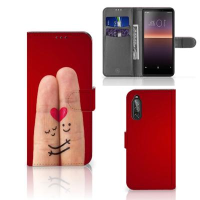 Sony Xperia 10 II | Wallet Case | met Pasjes | Liefde - Origineel Romantisch Cadeau