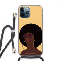 Golden hour: iPhone 13 Pro Max Transparant Hoesje met koord