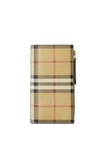 Burberry portefeuille pliant à motif Vintage Check - Tons neutres