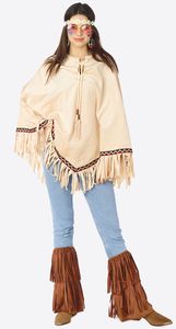 Poncho Ibiza Indiaan Beige