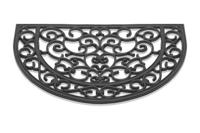 HQ Deurmat antiek halfrond rubber 40x60cm