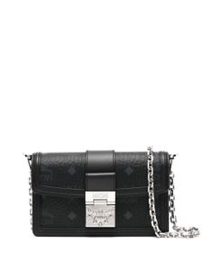 MCM Tracy logo-plaque crossbody bag - Noir