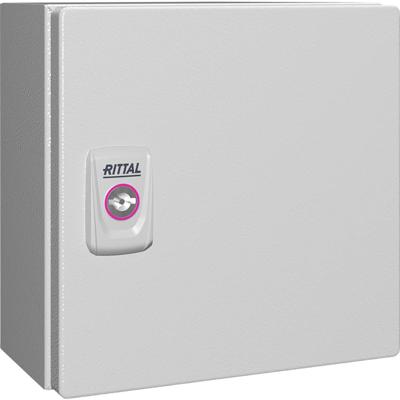 Rittal KX 1549.000 Installatiebehuizing, Wandbehuizing 200 x 200 x 120 Plaatstaal Grijs-wit (RAL 7035) 1 stuk(s)