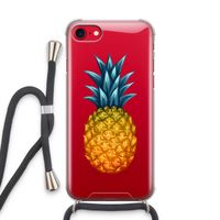 Grote ananas: iPhone SE 2020 Transparant Hoesje met koord Grote ananas: iPhone SE 2020 Transparant Hoesje met koord