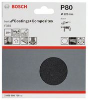 Bosch Accessories 2608606756 Schuurpapier voor schuurschijf Ongeperforeerd Korrelgrootte 80 (Ø) 125 mm 10 stuk(s) - thumbnail
