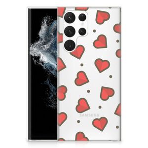 Samsung Galaxy S22 Ultra TPU bumper Hearts