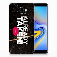 Samsung Galaxy J6 Plus (2018) | Siliconen hoesje | met naam Already Taken Black